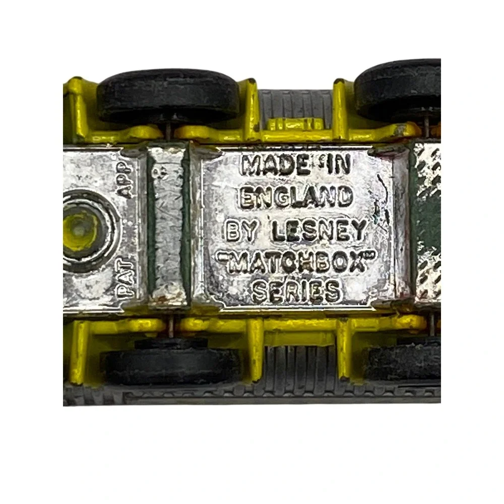 Vintage Matchbox Lesney No‎ 51 8 Wheel Tipper Truck Yellow Ergomatic Cab England